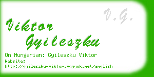 viktor gyileszku business card